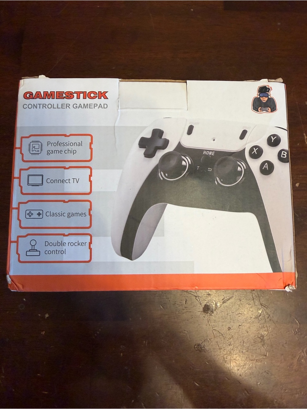 White and Black Wireless Controller Gamepad